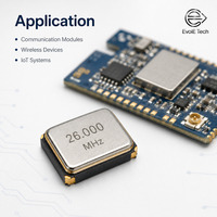 Oscilador de Cristal SMD TCXO de 10MHz, 3.3V, 1ppm, Ruido de Fase Ultrabajo, Compensado por Temperatura, Bajo Consumo, Amplio Rango de Temperatura, Inalámbrico