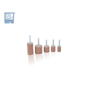 Tête de meulage cylindrique D1 25.25.6, polisseuses à alésage, oxyde d'aluminium, diamètre 25 mm, épaisseur personnalisée pour polisseuse - Product Image 1