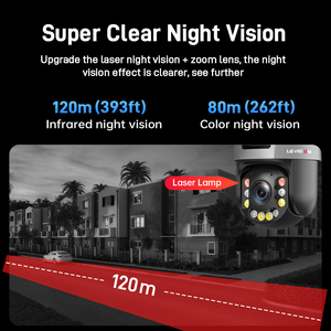 LS VISION 6MP 50X Optical Zoom PTZ Camera 2Lens Laser Night Vision 120m <strong>Auto</strong> Tracking Metal Housing WiFi CCTV Security Camera - Product Image 3