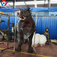 Costume de dinosaure réaliste personnalisé de 4 m, tenue de dinosaure animatronique portable pour les événements de parcs à thème, les centres commerciaux et les expositions