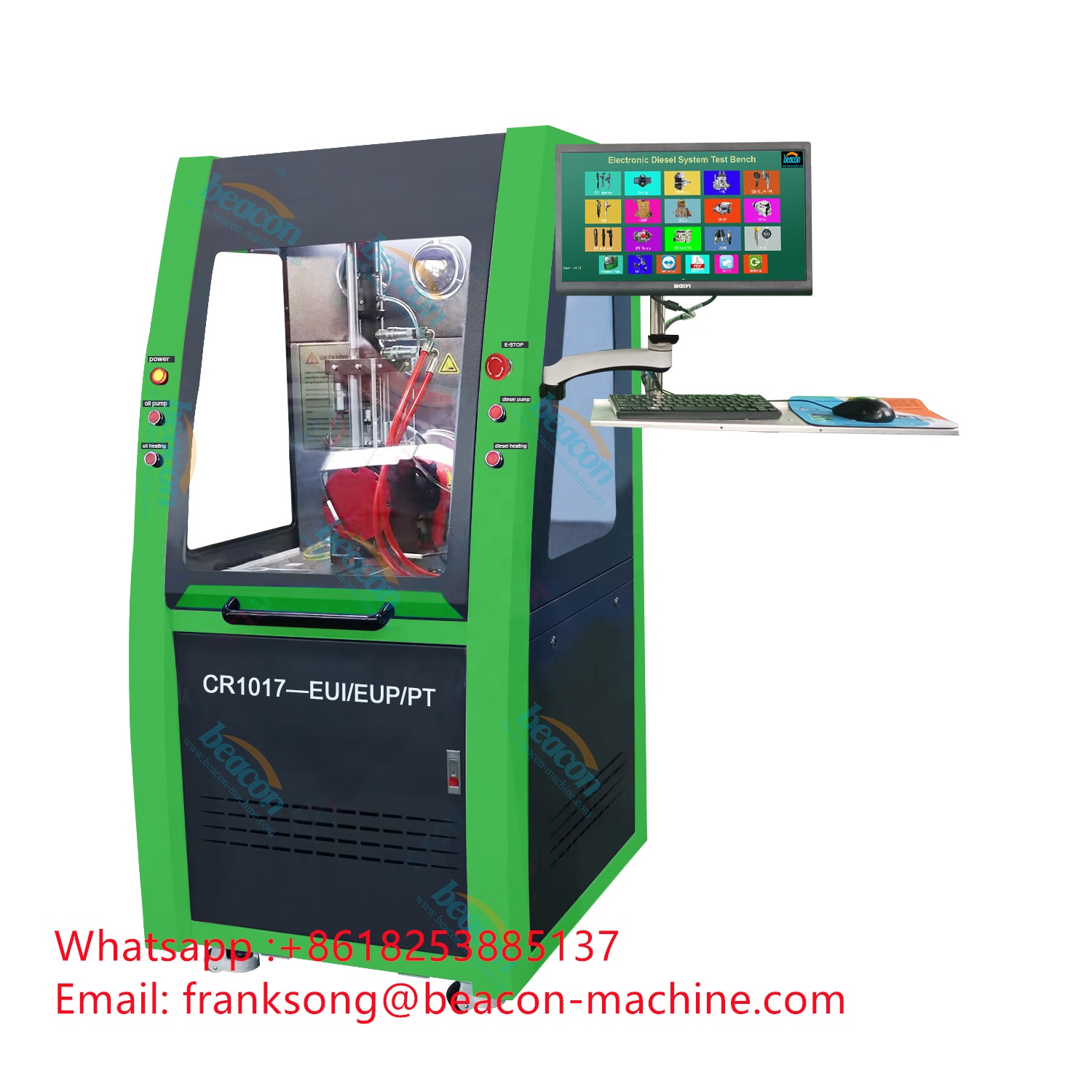 Thiết Bị Sửa Chữa Ô Tô CR1017 Bơm Phun Nhiên Liệu Đường Ray Chung Áp Suất Cao PT HEUI EUI EUP Thiết Bị Giá Đỡ Kiểm Tra Sửa Chữa