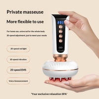 Professionelles Elektrisches Kräuter-Massagebürsten-Set mit Beifuß-Ingwer-Öl - Vakuum-Technologie Komplettes Körper-Scraping-Therapie-Kit