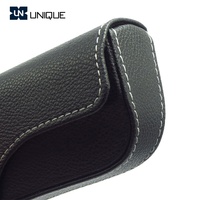 En gros Personnalisé À La Main En Cuir Pu Noir Lunettes Optiques Lunettes Sac Lunettes Boîte