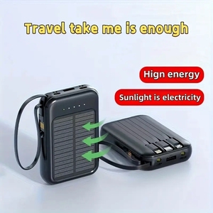 Bán Buôn 10000MAh Mini Xách Tay LED Ánh Sáng Năng Lượng Mặt Trời Ngân Hàng Điện Công Suất Cao 10W Khẩn Cấp Ngoài Trời Điện Thoại Di Động Cung Cấp Micro USB - Product Image 5