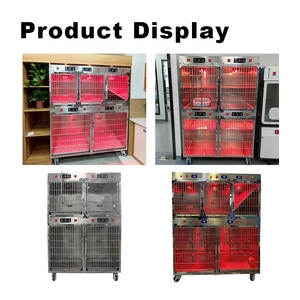 Gran oferta, jaula veterinaria Icu, aislamiento <span class=keywords><strong>Canil</strong></span>, cámara calentada por oxígeno, bancos de jaulas de calefacción infrarroja <span class=keywords><strong>para</strong></span> clínicas veterinarias - Product Image 6