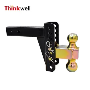 Adjustable Trailer Hitches Drop 6 For 2" Receiver - 2" 2-5/16" Trailer Balls 3500lbs Capacity Trailer Balls Towing