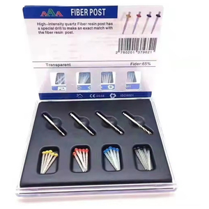 Kit <span class=keywords><strong>de</strong></span> tiges dentaires en fibre <span class=keywords><strong>de</strong></span> quartz certifiées CE, multi-tailles, pour restauration dentaire, tiges droites à visser en résine pour canaux radiculaires - Product Image 6