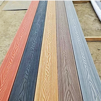 Matériau de terrasse extérieure Revêtement de sol en bois composite Planche de terrasse en stratifié WPC