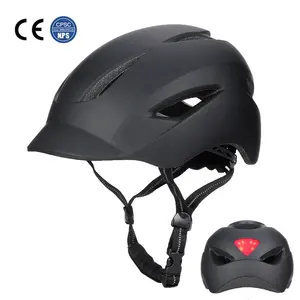 Custom Helmet Fabricante Japão Capacete De Ciclismo Adulto Scooter Capacete De Bicicleta Elétrica Com Luzes Piscando