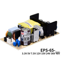 Alimentation électrique Mean Well EPS-65-12 65W 12VDC pour systèmes d'automatisation industrielle, d'éclairage LED et de contrôle d'accès