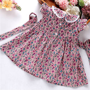 Vêtements pour enfants smockés, robes pour petites filles, smock rose bleu, tenue d'été pour enfants, vêtements pour enfants en gros, coton B1465537 - Product Image 6