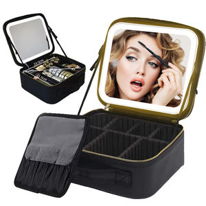 กระเป๋าเครื่องสำอางแบบมีกระจกกระเป๋า<span class=keywords><strong>เครื่องสำอาง</strong></span>แบบมีพู่ - Product Image 1