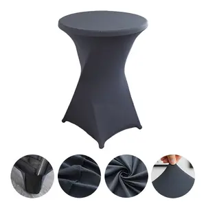 Factory Direct High Quality Foldable Cocktail Table Bar Table Bistro Table With Stretch Cover