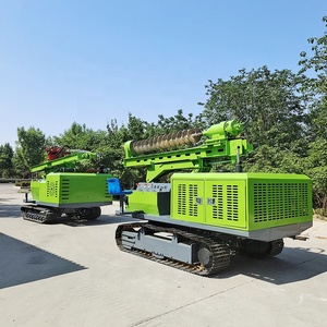 회전식 드릴링 기능 및 해머가있는 대형 시추공 유압 태양 광 파일 드라이버 - Product Image 4