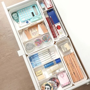 Home Pull-out <b>Storage</b> Box <b>Drawer</b> Telescopic Organizing Box Cosmetics <b>Plastic</b> Bedroom Study Partition Telescopic Box - Product Image 6