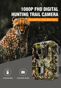 Barato 1080P caza vida silvestre Cámara al aire libre trampa visión nocturna infrarroja caza Cámara vida silvestre naturaleza caza rastro cámara de vídeo