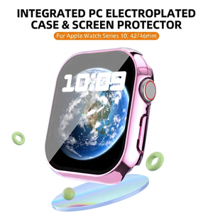 Funda Protectora al por Mayor para Apple Watch Serie 10 42mm 46mm, Protector de Pantalla de PC con Cristal Templado Resistente a Arañazos - Product Image 3