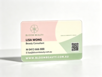 Carte de visite personnalisée CR80 en PVC, carte de visite en plastique, résistante à l'eau et aux rayures, pour entreprise, salon, café