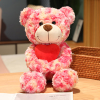 Fabricant en gros d'ours en peluche personnalisés, créez votre propre jouet en peluche, ours en peluche mignon et doux, ours en peluche en forme de cœur, vente en gros pour enfants