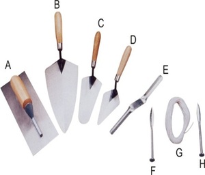 Vente à chaud UK 5 pièces ensemble outils de construction 13mm brique dégauchisseuse 150mm pointage truelle jaugeage truelle 280mm brique truelle - Product Image 2