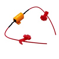 RX24 Hochleistungs-25W-Aluminiumgehäuse Automotive LED-Decoderwiderstand 6R 8R Ohm 10RJ Rücklicht Bremslicht Lenkungslastwiderstand