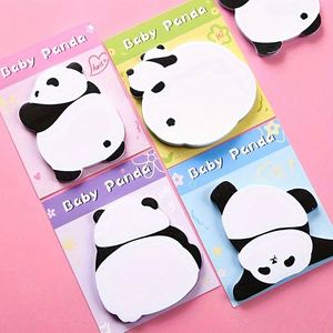 Wholesale Kawaii Panda Animal Sticky Notes Cute Self-Adhesive <b>Memo</b> <b>Pad</b> Colorful Paper Notepad Magnetic Feature for Office Use - Product Image 1