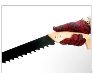 Sierra de mano industrial profesional con mango de madera y dientes de carburo de tungsteno para cortar espuma, hormigón y bloques de cemento - Product Image 2