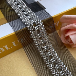 Oro lucido cucire su strass di cristallo perline accessori di abbigliamento perline <span class=keywords><strong>e</strong></span> pietre ricamo a rete di <span class=keywords><strong>pizzo</strong></span> - Product Image 6