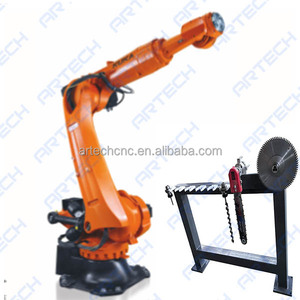 Robot di fresatura per statue <span class=keywords><strong>Kuka</strong></span> per incisione su legno e schiuma con cambio utensile automatico, servomotore Yaskawa giapponese, raffreddamento ad acqua, impermeabile - Product Image 4