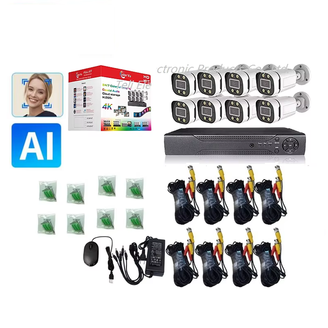 Face Camera Face Playback 5mp 4K Bullet Waterproof HD Night Vision XMEYE 8 Channel Hot Camera System