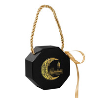 Boîte cadeau portable pour le Festival de la Lune avec motif Château de Chameau, dorure à chaud, boîte en papier couché pliable, pour fêtes, Guangzhou