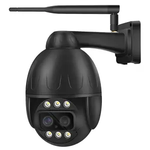 4MP video surveillance wifi ip outdoor ptz camera dual lens newest 3 inch metal housing