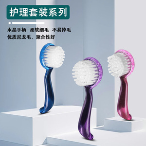 Nail Brush Oval Head 12.5cm Long Handle Synthetic Bristles For Nail Cleaning And Buffing Multifunctional Tool - Product Image 5