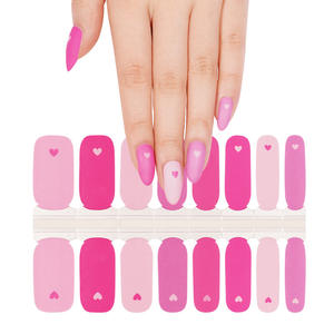 Envolturas de <span class=keywords><strong>uñas</strong></span> de alta calidad de estilo coreano personalizado pegatinas de esmalte de <span class=keywords><strong>uñas</strong></span> de cobertura completa de larga duración en stock - Product Image 2