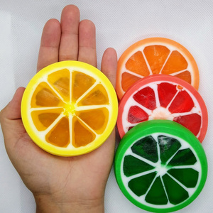 OEM Organic Vegan Dried <b>Lemon</b> Slice Bath <b>Soap</b> Handmade Solid Herbal Whitening Bars Safe for Skin Travel Size Skincare Function - Product Image 4
