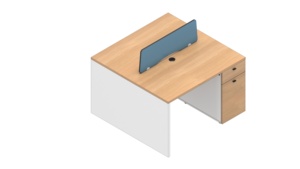 Poste de travail modulaire convertible simple et moderne à quatre à six places, bureau d'ordinateur pour employés, bureau de travail - Product Image 4