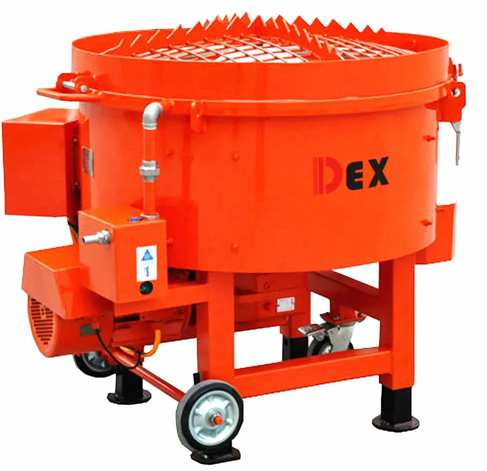 DEX 250kg site use low cement pan mixer Refractory Castable Mixer