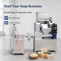 Ligne de production de savon miniature à petite échelle 20-200 kg/h pour petite usine, faible investissement, rendement élevé sur l'investissement