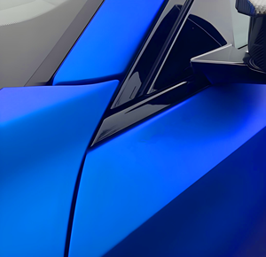 Vinilo Adhesivo para Automóviles, Rollo de Vinilo de PVC para Envolver Todo el Automóvil, Color Azul Cromo Mate, Protección UV Antiarañazos, Garantía de 3 Años - Product Image 3