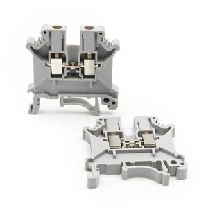 Anh 3N vít dây điện nối 2.5mm 24-14 AWG thức ăn thông qua kết nối phổ cắm Din Rail khối thiết bị đầu cuối uk3n - Product Image 4