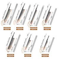 Grandsharp DIY Blanko-Messerklinge 55 Lagen Kupfer-Damaststahl Kochmesser-Klingenset ohne Griff Blankoklinge