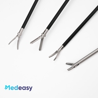 Ensemble d'instruments de simulation laparoscopique Medeasy 4 pièces : Pinces et porte-aiguille de type A pour boîte d'entraînement laparoscopique
