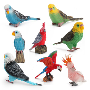 Estatuilla de pájaro simulado, modelo estático, guacamayo, periquito, cacatúa, decoración divertida, adorno - Product Image 5