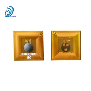 Mini etiqueta macia passiva de micro chip, 7*7mm, resistente a altas temperaturas, fpc para etiquetas antiescareamento