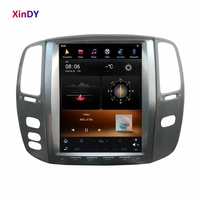 Radio Estéreo Android Auto CarPlay Estilo Tesla de 12.1 Pulgadas con Navegación GPS para Lexus LX470 2004-2006 Land Cruiser LC100 2003-2007