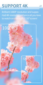 Derniers modèles XH500 1080P Smart Mini Portable Smart Android Montage au <span class=keywords><strong>plafond</strong></span> Auto Focus Vidéo Petits projecteurs scellés - Product Image 5