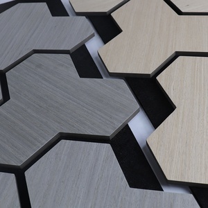 Panneaux muraux acoustiques légers, ignifuges, imperméables, en PVC imitation bois, MDF, HDF, isolation phonique 80%, <span class=keywords><strong>bruit</strong></span> réduit, salon, couloir - Product Image 2