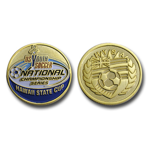 OEM Custom <b>Engraved</b>, Cast, Gold-Plated & Embossed Hollow <b>Metal</b> Souvenirs with Logos - Product Image 5