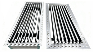 अनुकूलन योग्य आधुनिक डिजाइन समायोज्य एचवैक वेंटिलेशन कवर काले और सफेद एल्यूमीनियम एयर कंडीशनर रजिस्टर और ग्रिल - Product Image 5