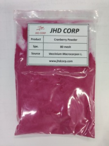 JHD Anthocyanine de qualité alimentaire biologique de haute qualité 25% Extrait de fruits de canneberge en poudre - Product Image 3
